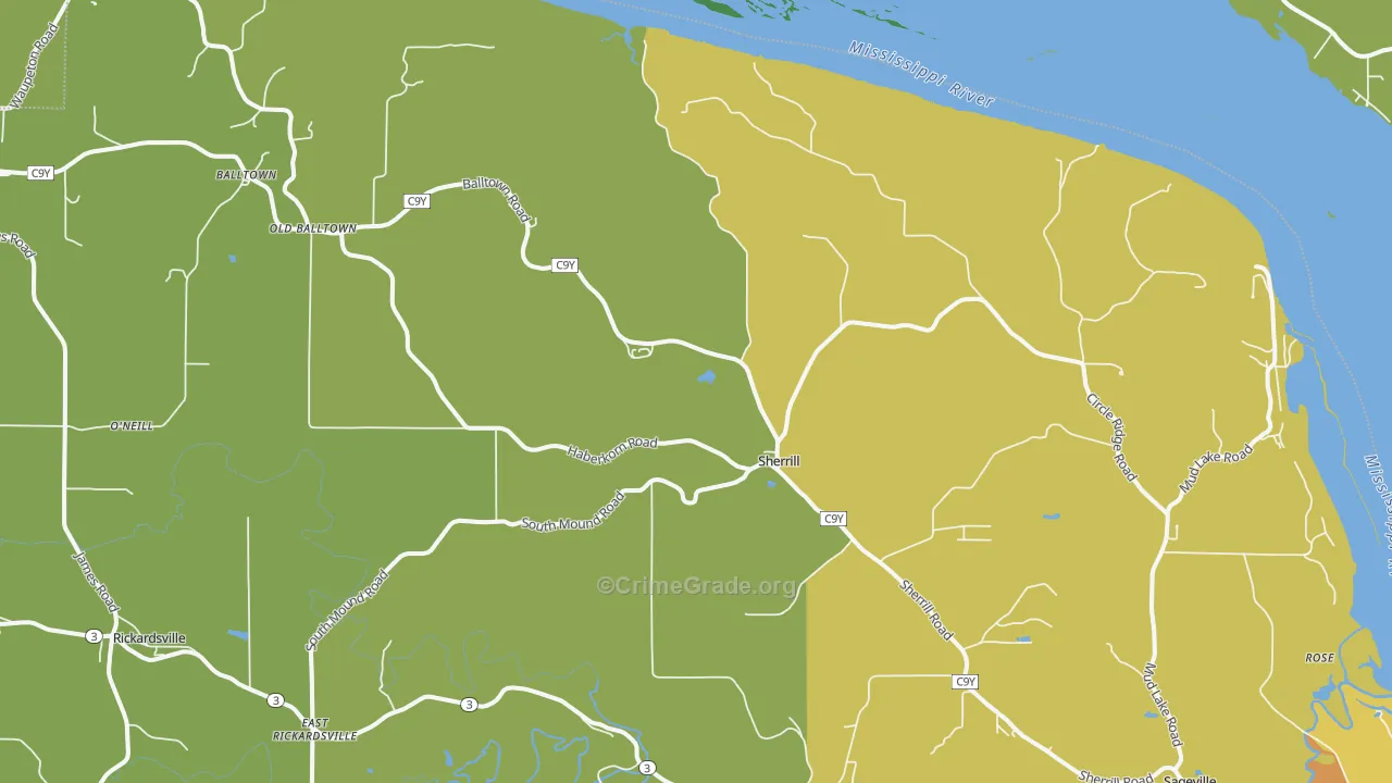52073, IA Map of Vehicle Theft Rates