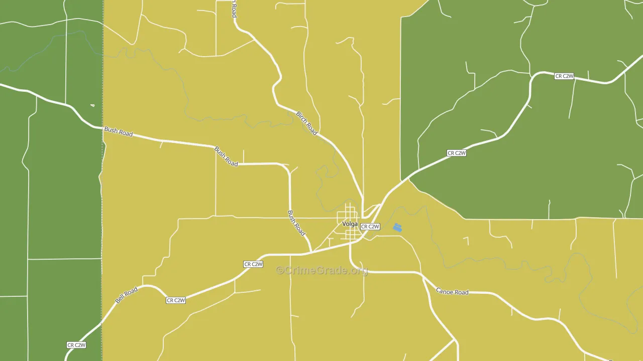 52077, IA Map of Vehicle Theft Rates