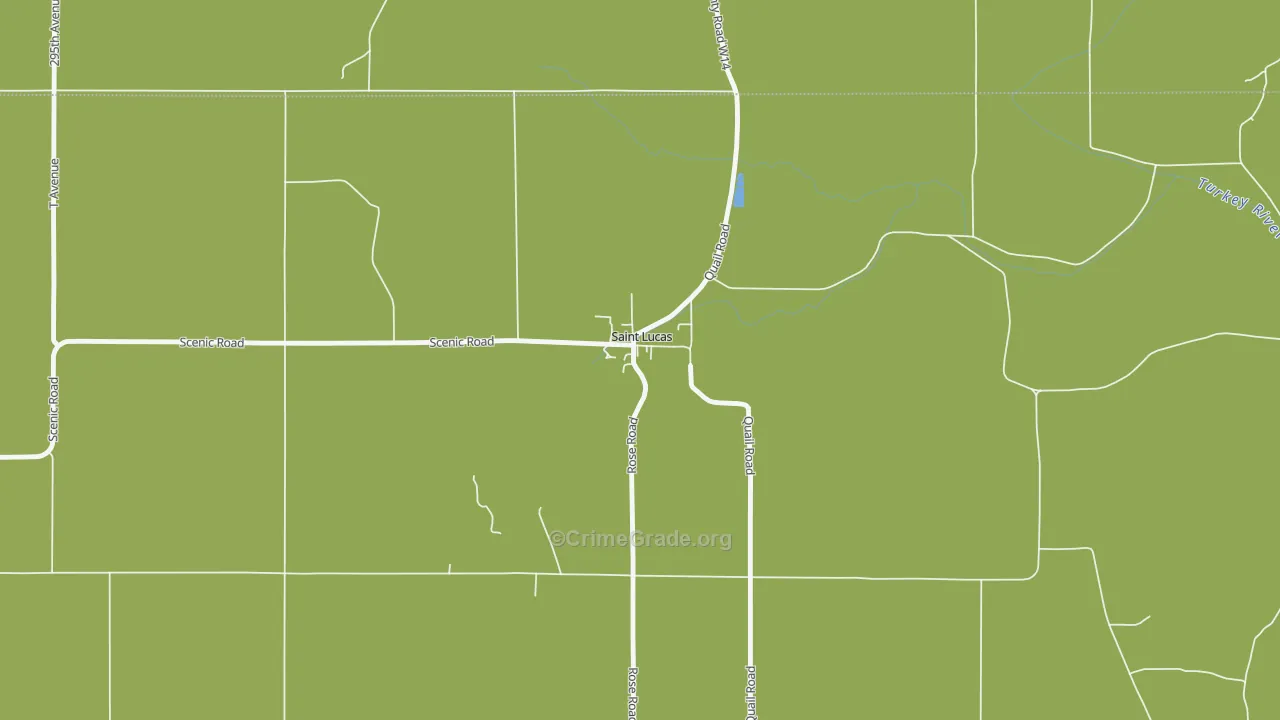 52166, IA Map of Vehicle Theft Rates