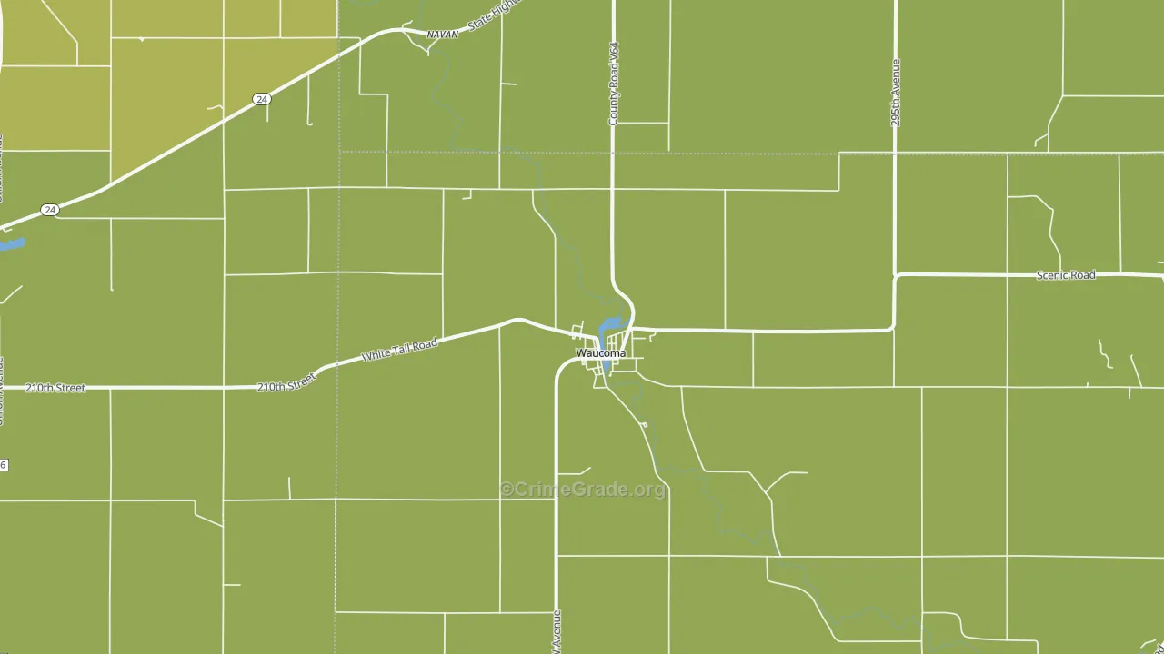 52171, IA Map of Vehicle Theft Rates