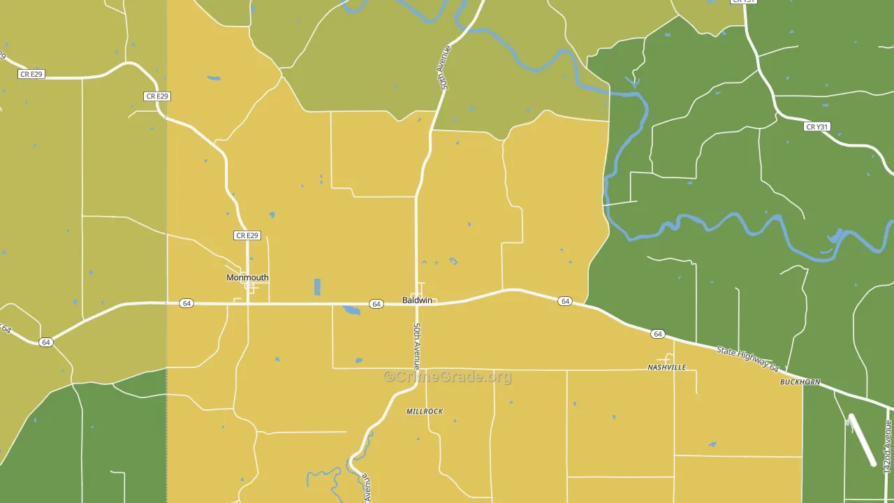 52207, IA Map of Vehicle Theft Rates