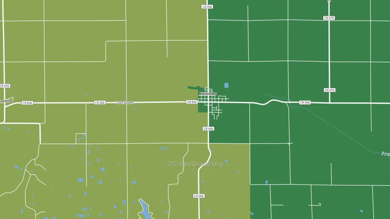 52209, IA Map of Vehicle Theft Rates
