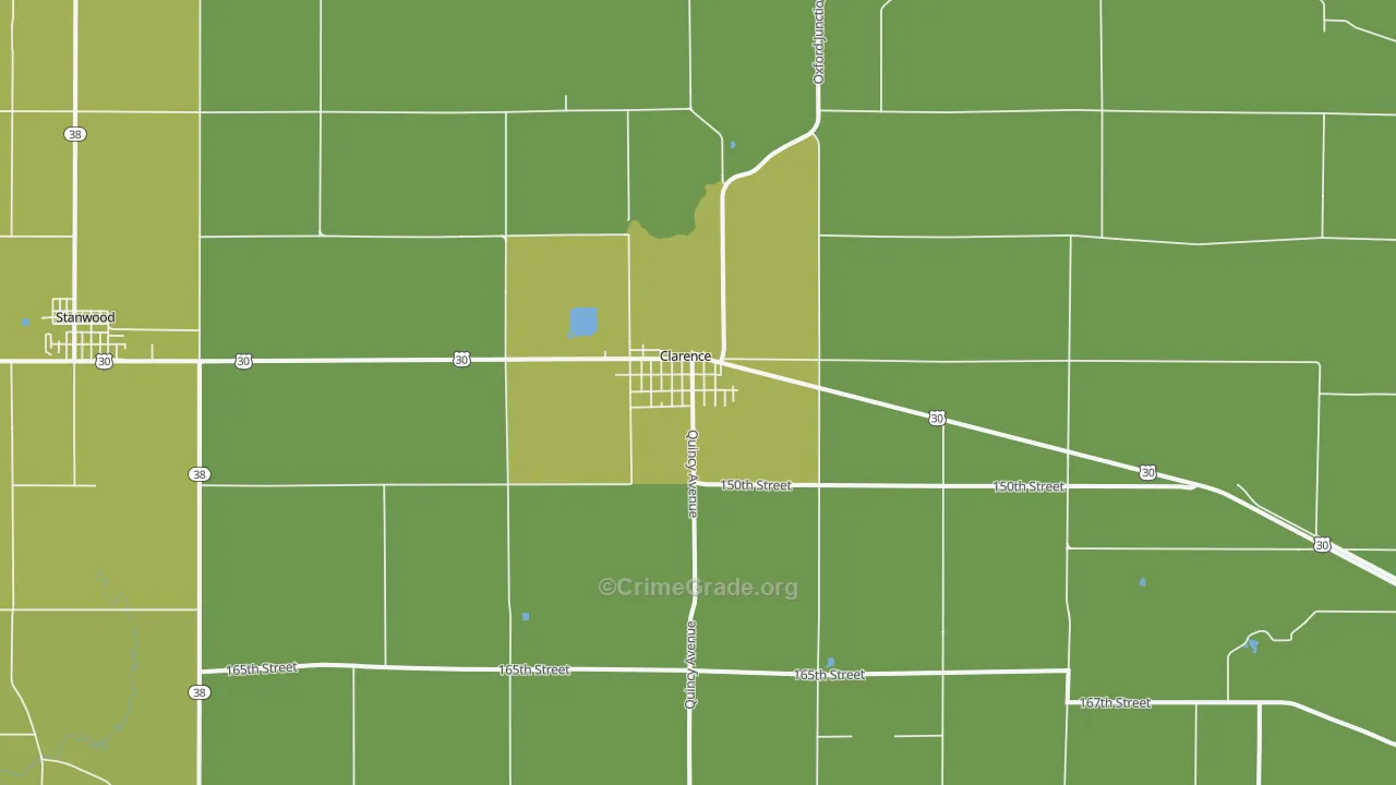 52216, IA Map of Vehicle Theft Rates