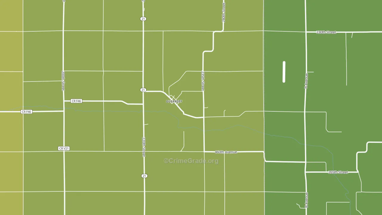 52221, IA Map of Vehicle Theft Rates