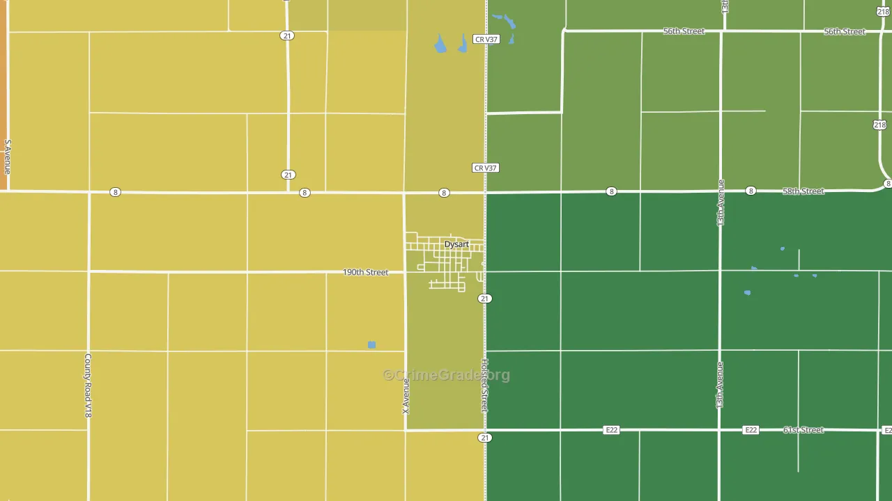 52224, IA Map of Vehicle Theft Rates