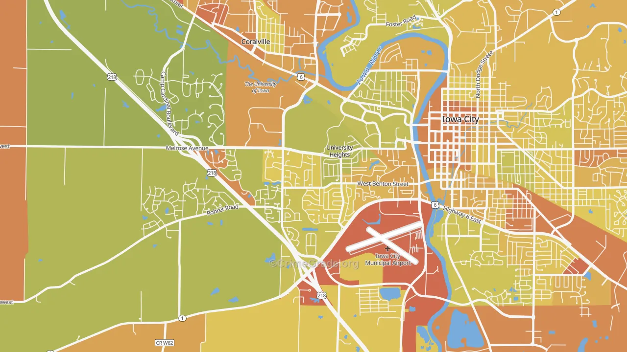 52246, IA Map of Vehicle Theft Rates