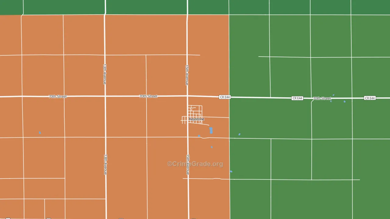 52249, IA Map of Vehicle Theft Rates