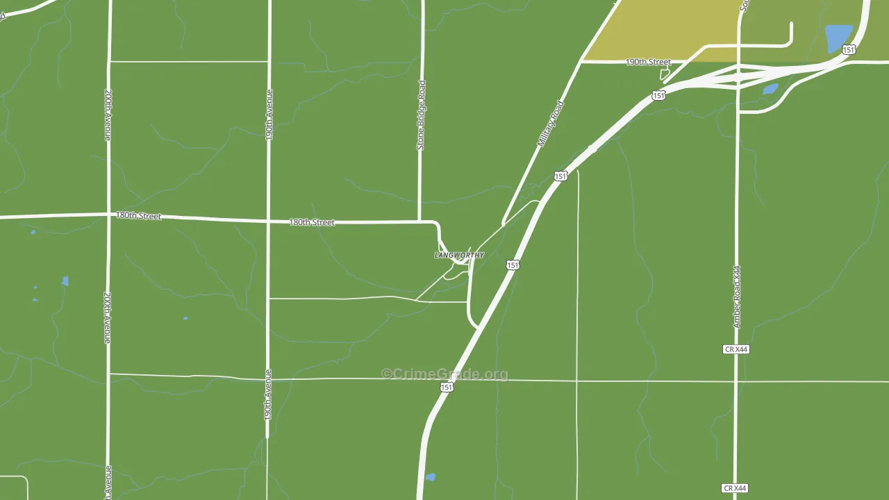 52252, IA Map of Vehicle Theft Rates