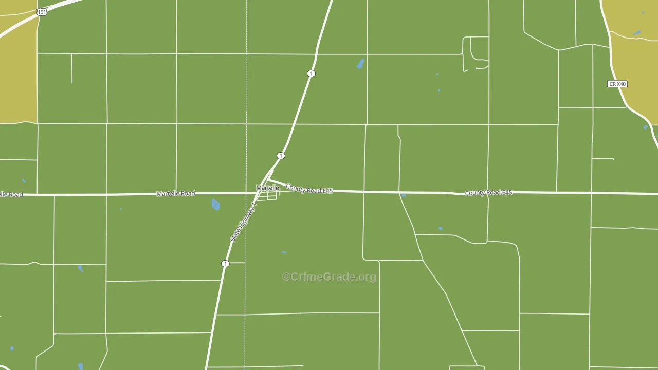 52305, IA Map of Vehicle Theft Rates