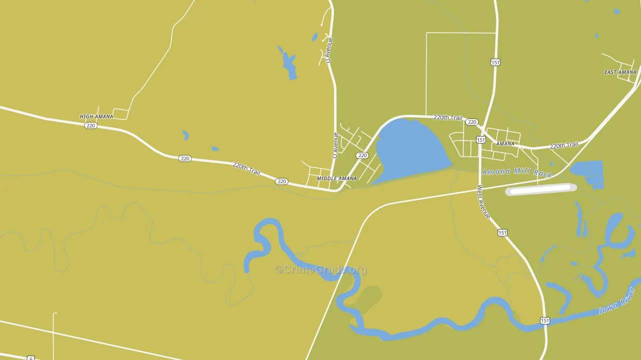 52307, IA Map of Vehicle Theft Rates