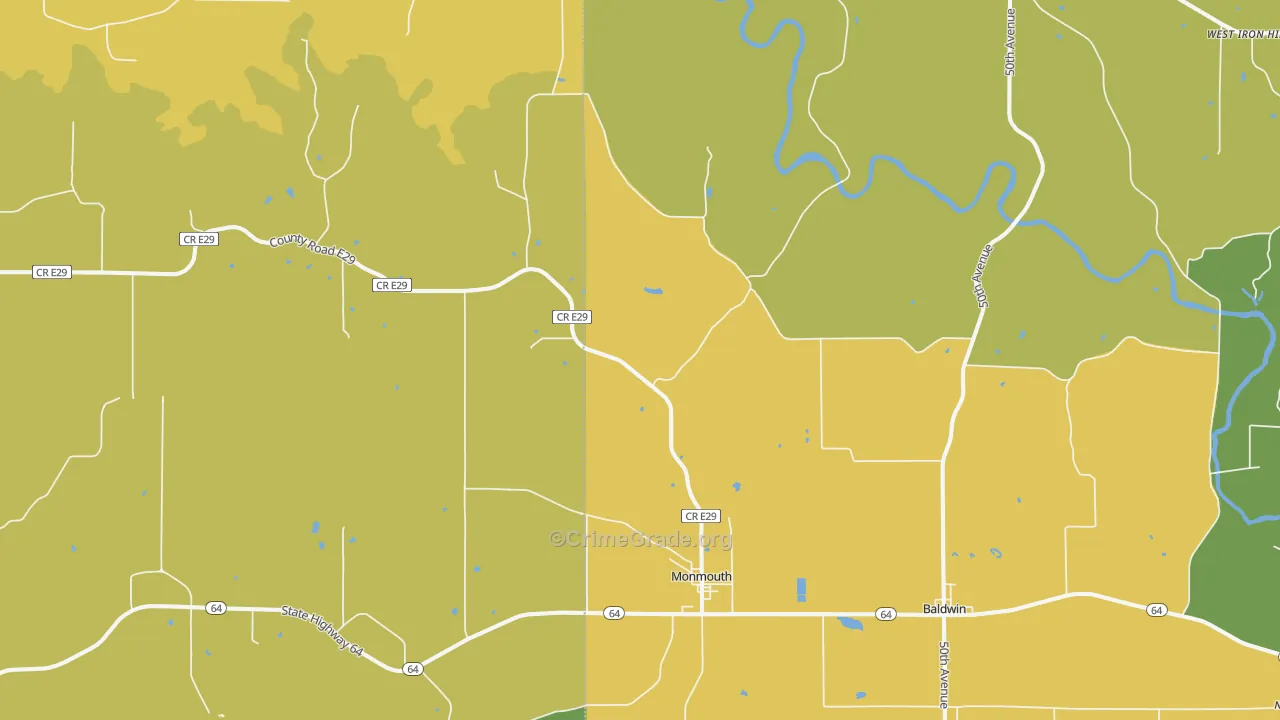 52309, IA Map of Vehicle Theft Rates