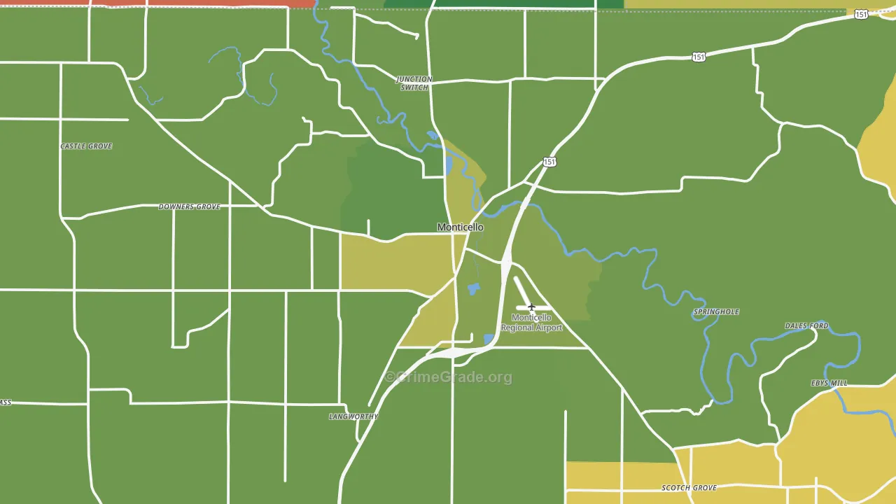 52310, IA Map of Vehicle Theft Rates