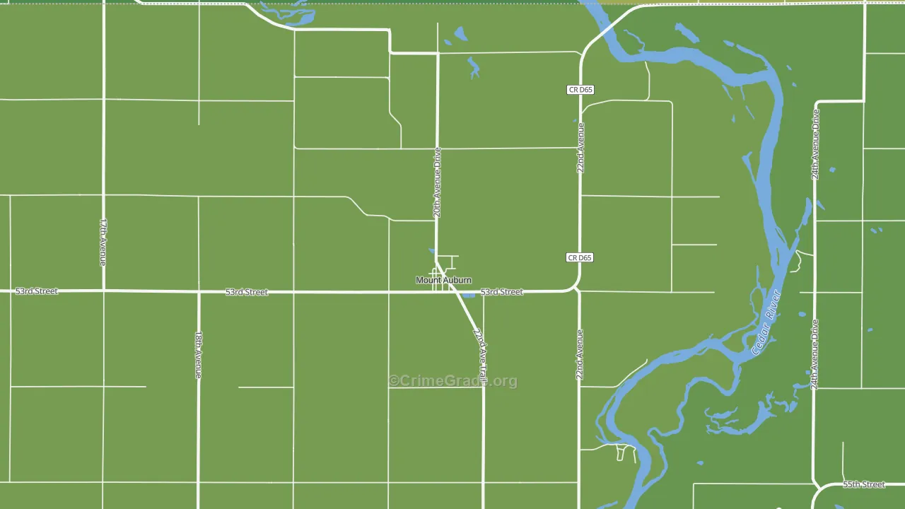 52313, IA Map of Vehicle Theft Rates
