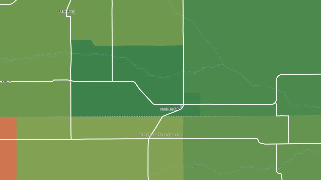 52316, IA Map of Vehicle Theft Rates