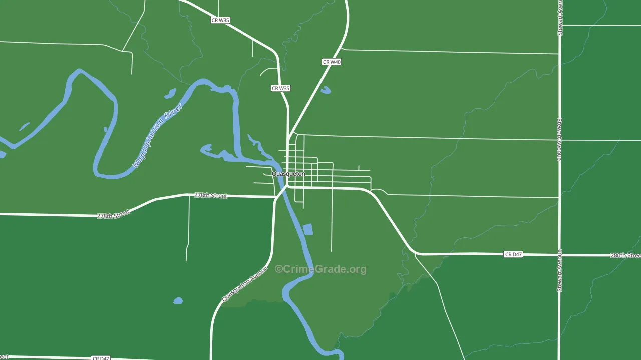 52326, IA Map of Vehicle Theft Rates