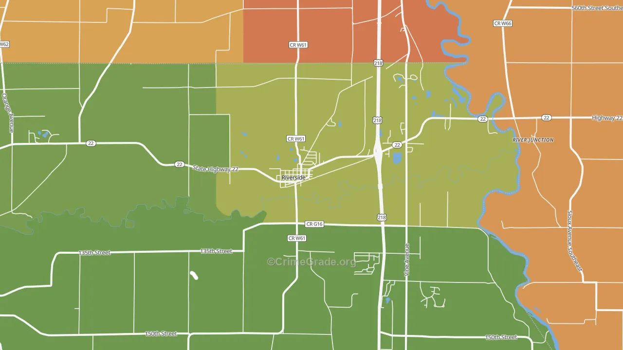52327, IA Map of Vehicle Theft Rates
