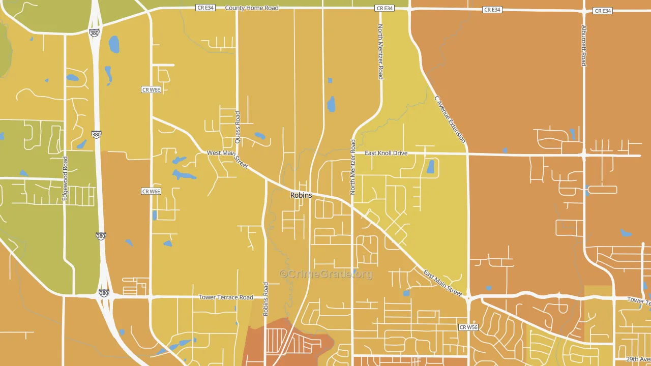 52328, IA Map of Vehicle Theft Rates