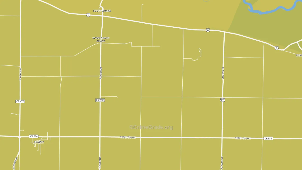 52334, IA Map of Vehicle Theft Rates