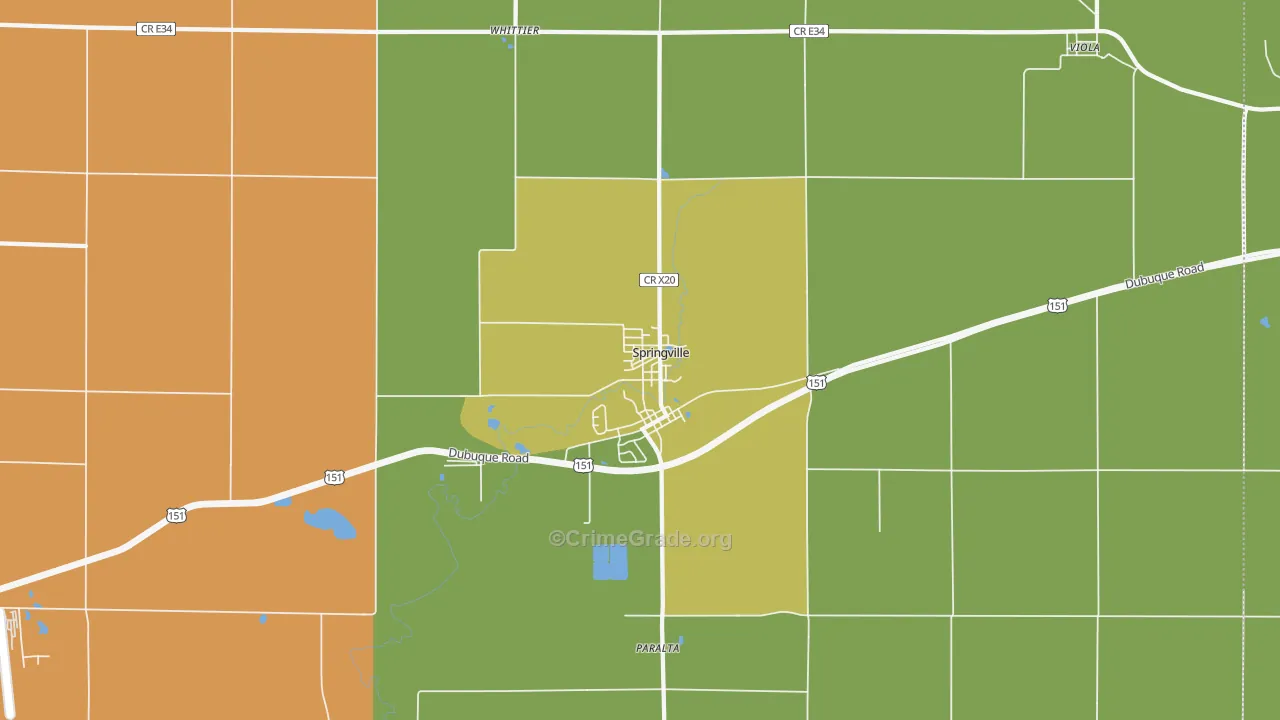 52336, IA Map of Vehicle Theft Rates