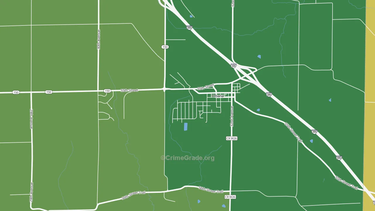 52345, IA Map of Vehicle Theft Rates