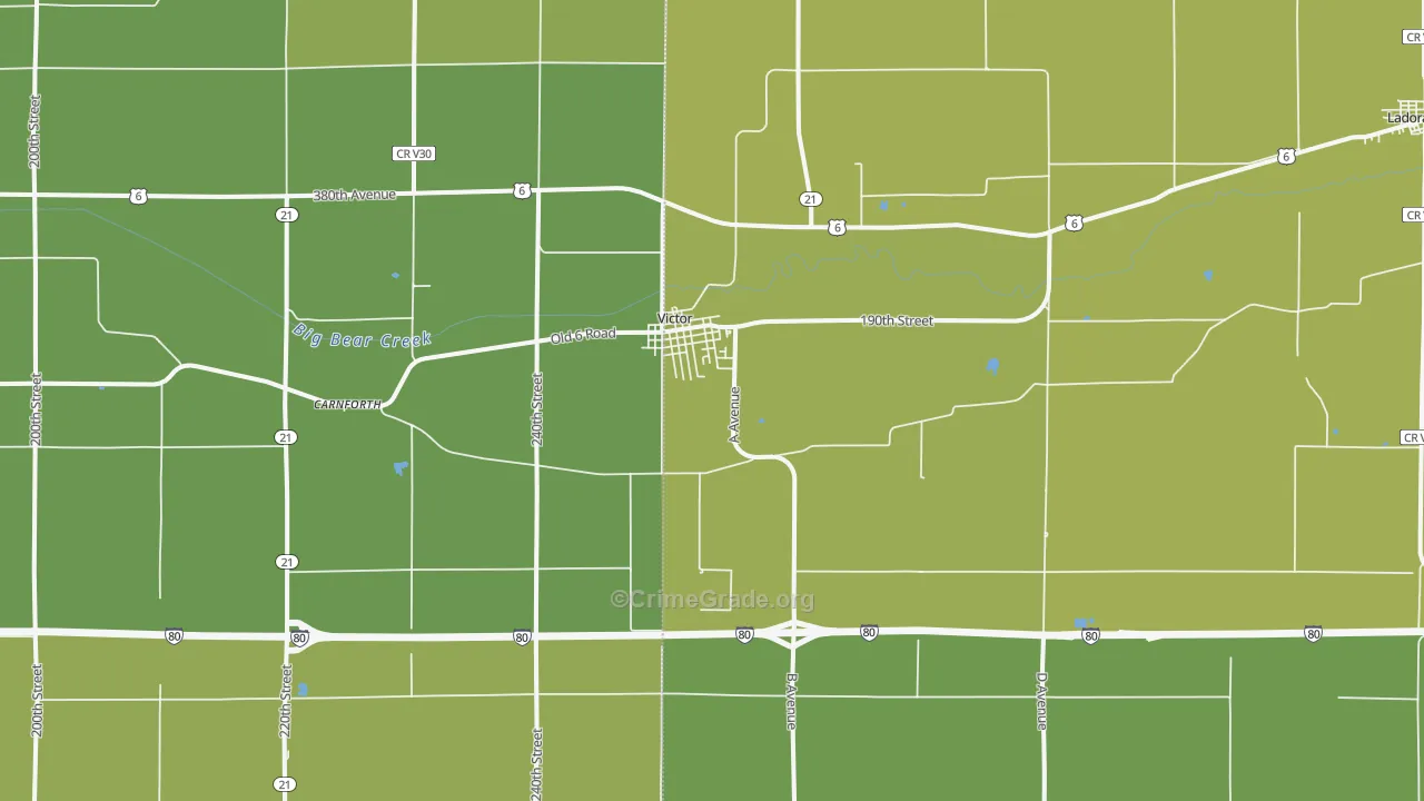 52347, IA Map of Vehicle Theft Rates