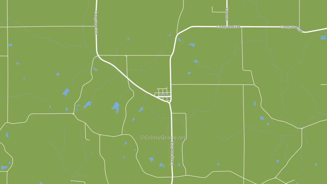 52348, IA Map of Vehicle Theft Rates