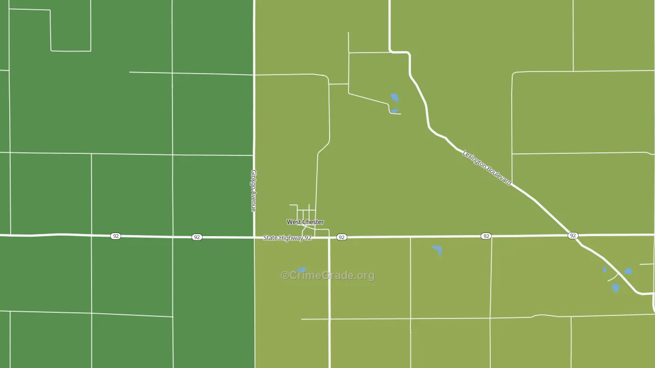 52359, IA Map of Vehicle Theft Rates
