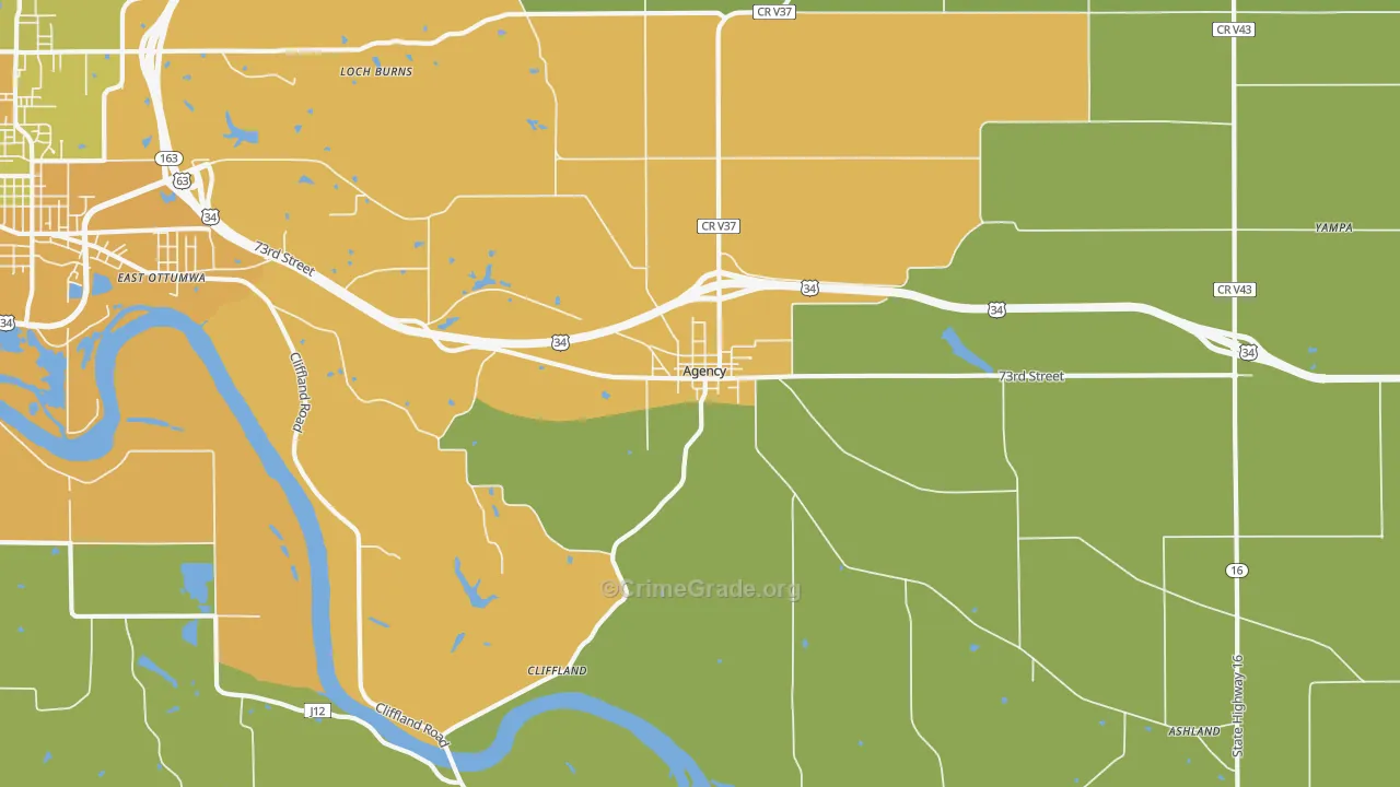52530, IA Map of Vehicle Theft Rates