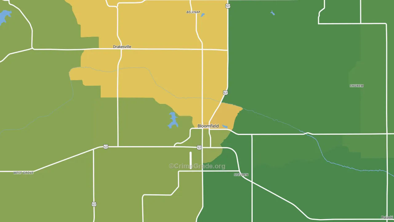 52537, IA Map of Vehicle Theft Rates