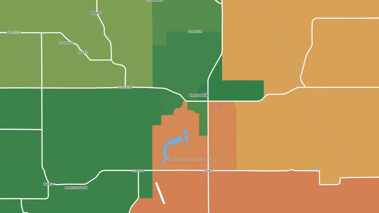 52544, IA Map of Vehicle Theft Rates