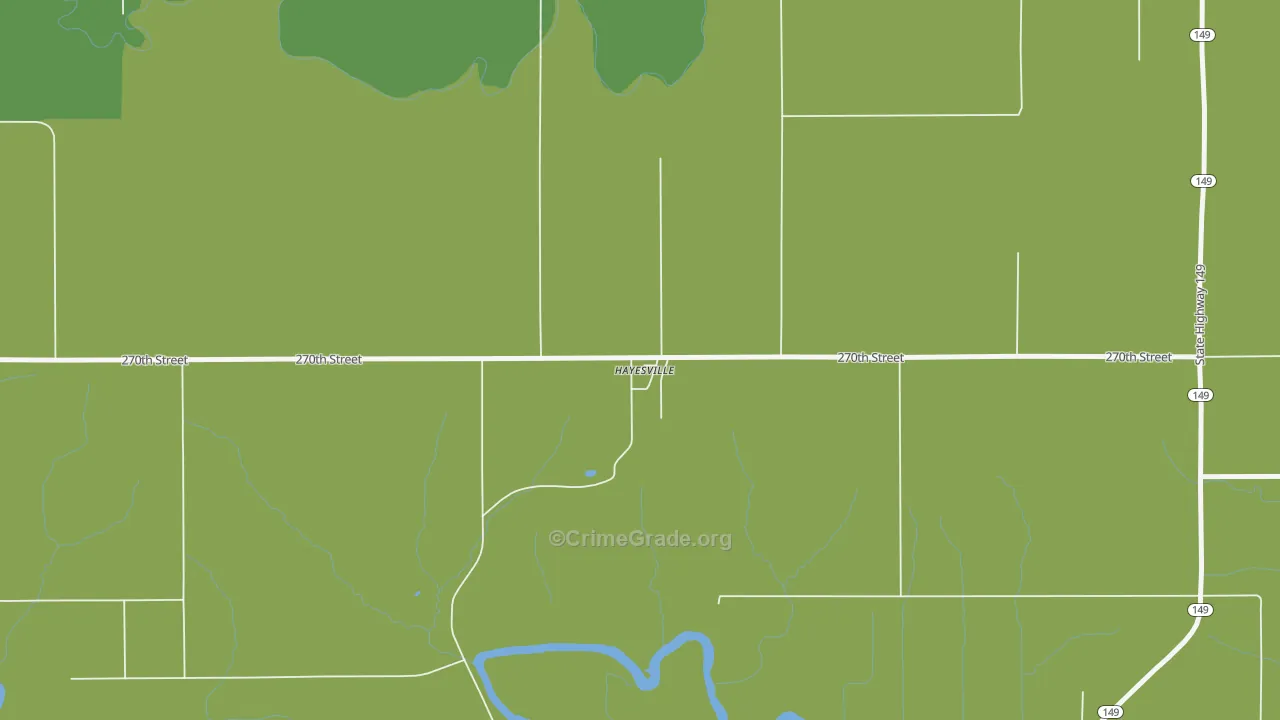 52562, IA Map of Vehicle Theft Rates