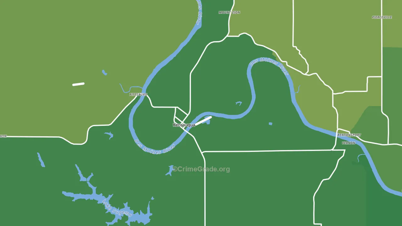 52565, IA Map of Vehicle Theft Rates