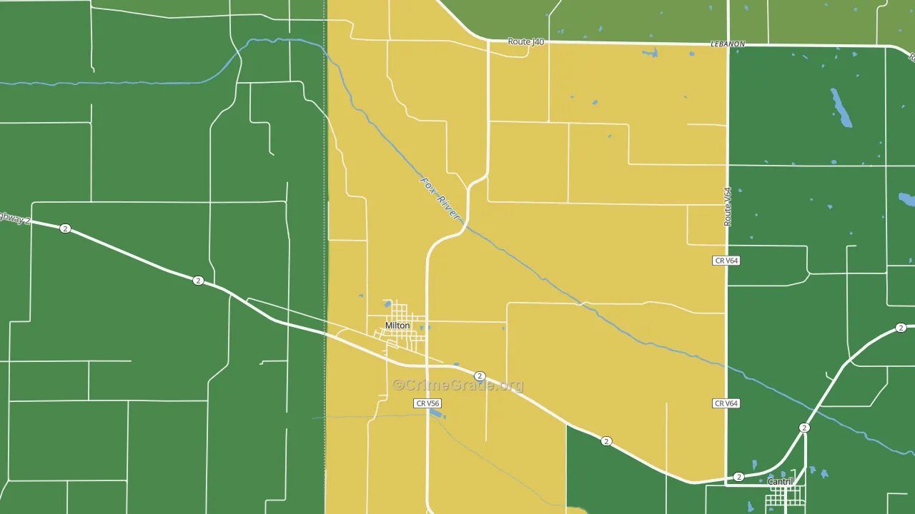 52570, IA Map of Vehicle Theft Rates