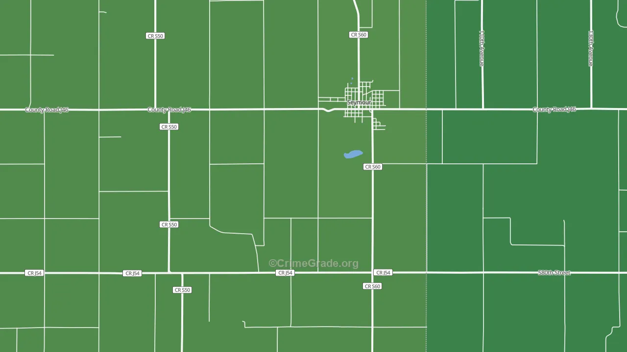 52590, IA Map of Vehicle Theft Rates