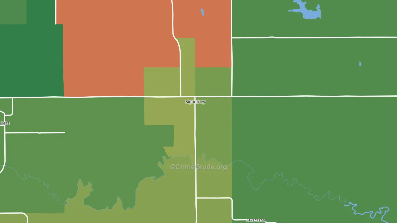 52591, IA Map of Vehicle Theft Rates