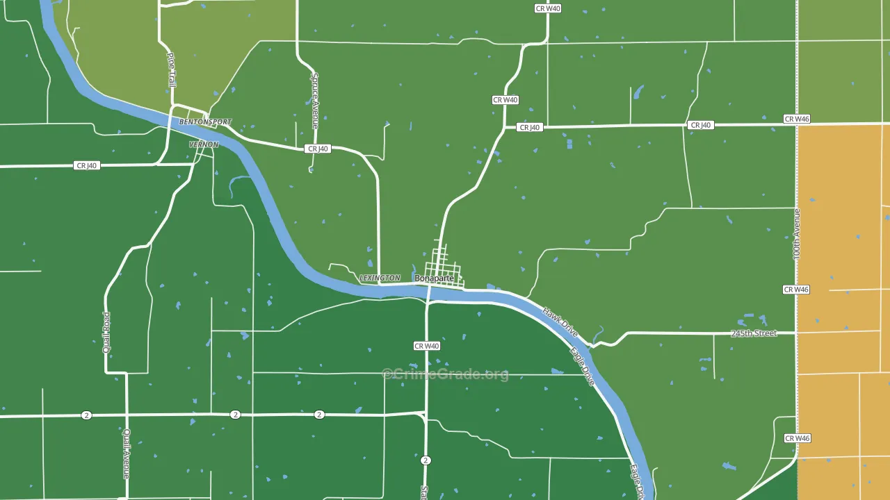 52620, IA Map of Vehicle Theft Rates