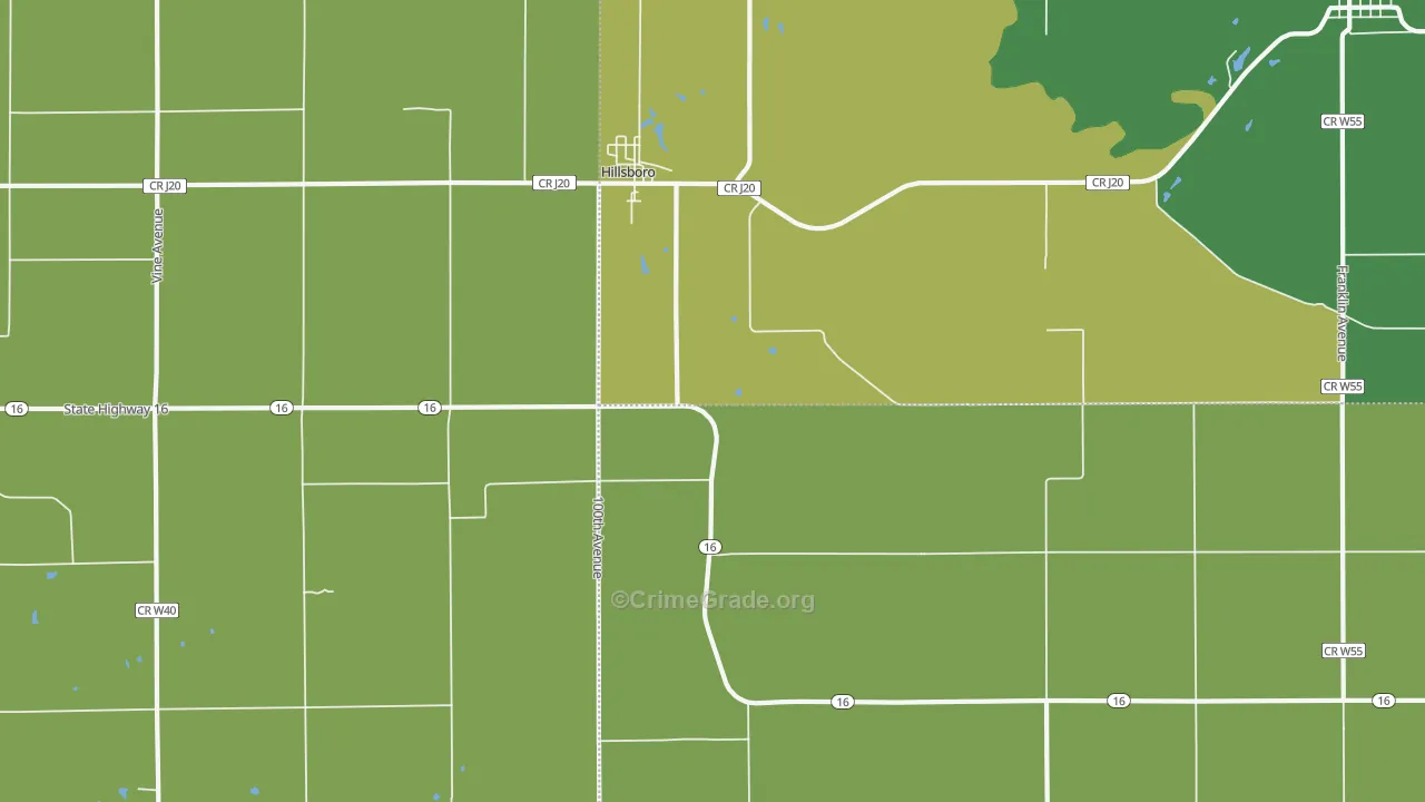 52630, IA Map of Vehicle Theft Rates