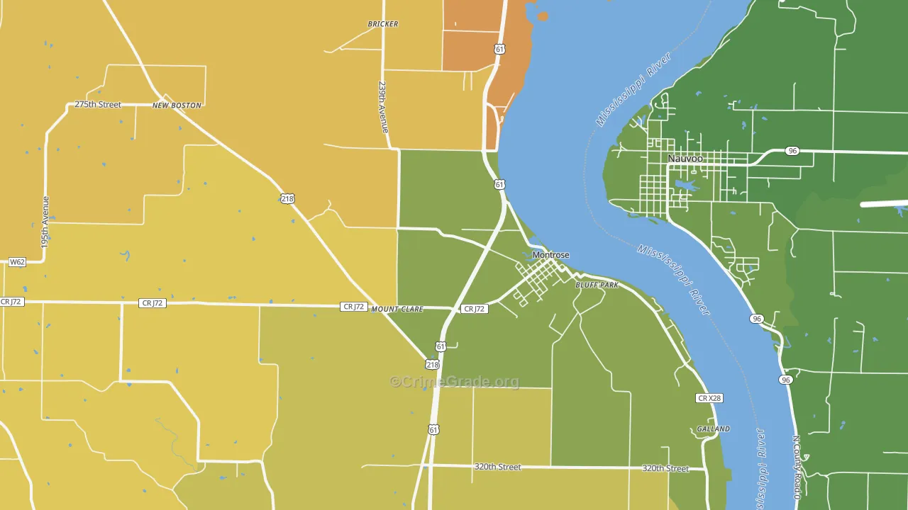 52639, IA Map of Vehicle Theft Rates