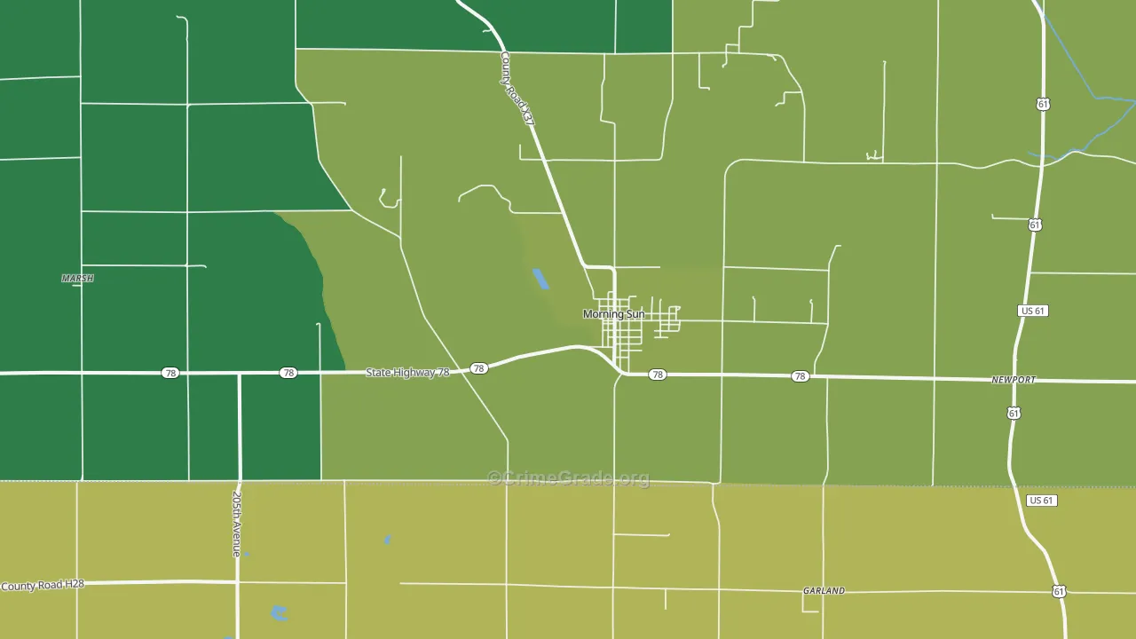 52640, IA Map of Vehicle Theft Rates
