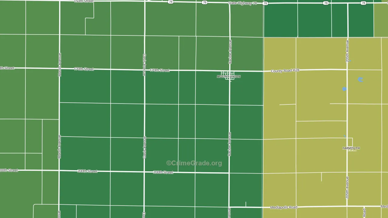 52644, IA Map of Vehicle Theft Rates