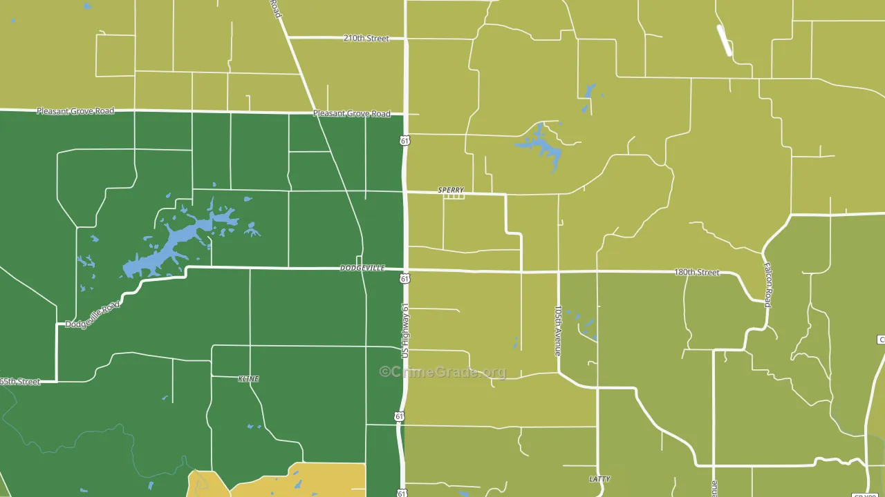 52650, IA Map of Vehicle Theft Rates
