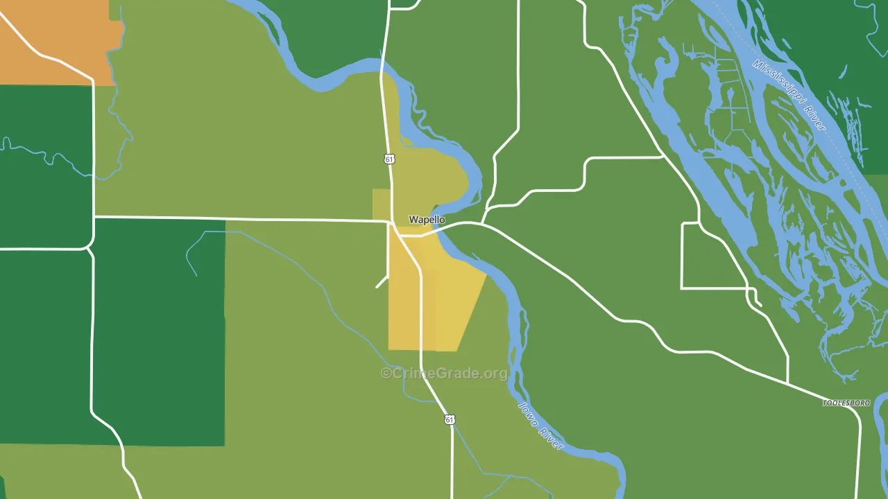 52653, IA Map of Vehicle Theft Rates