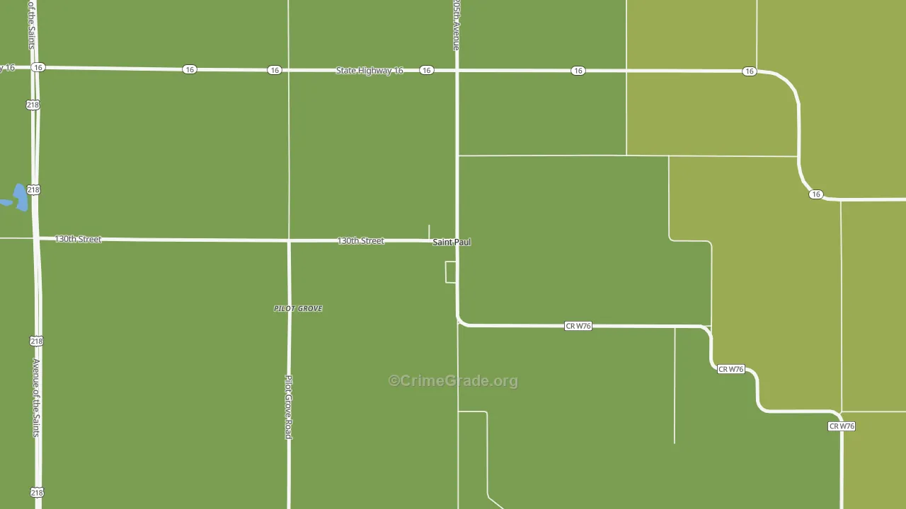 52657, IA Map of Vehicle Theft Rates