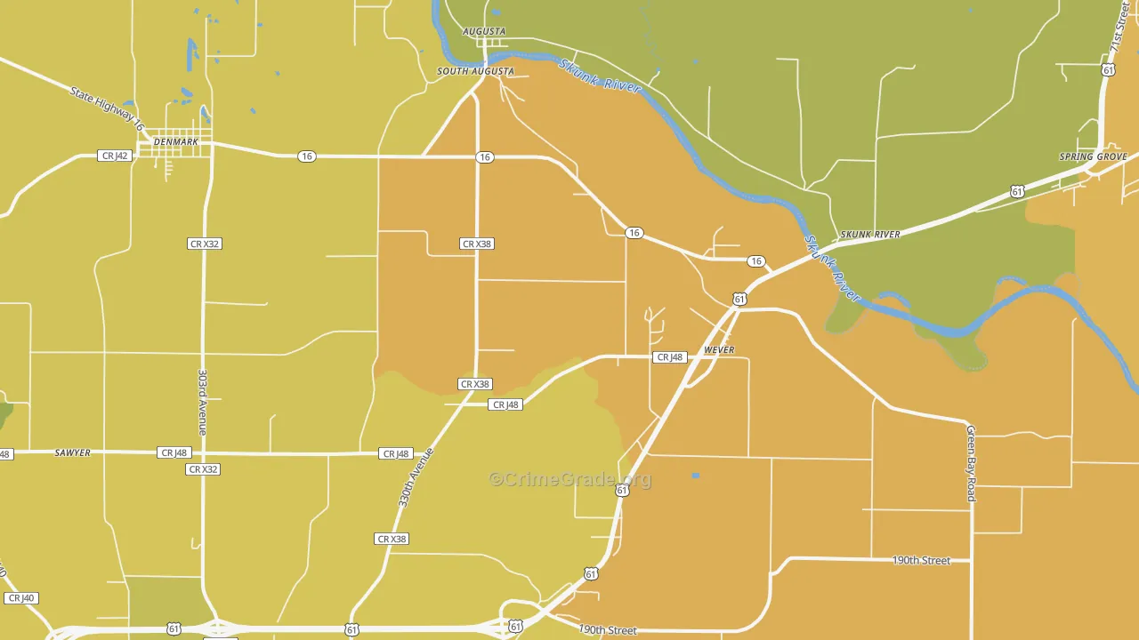 52658, IA Map of Vehicle Theft Rates