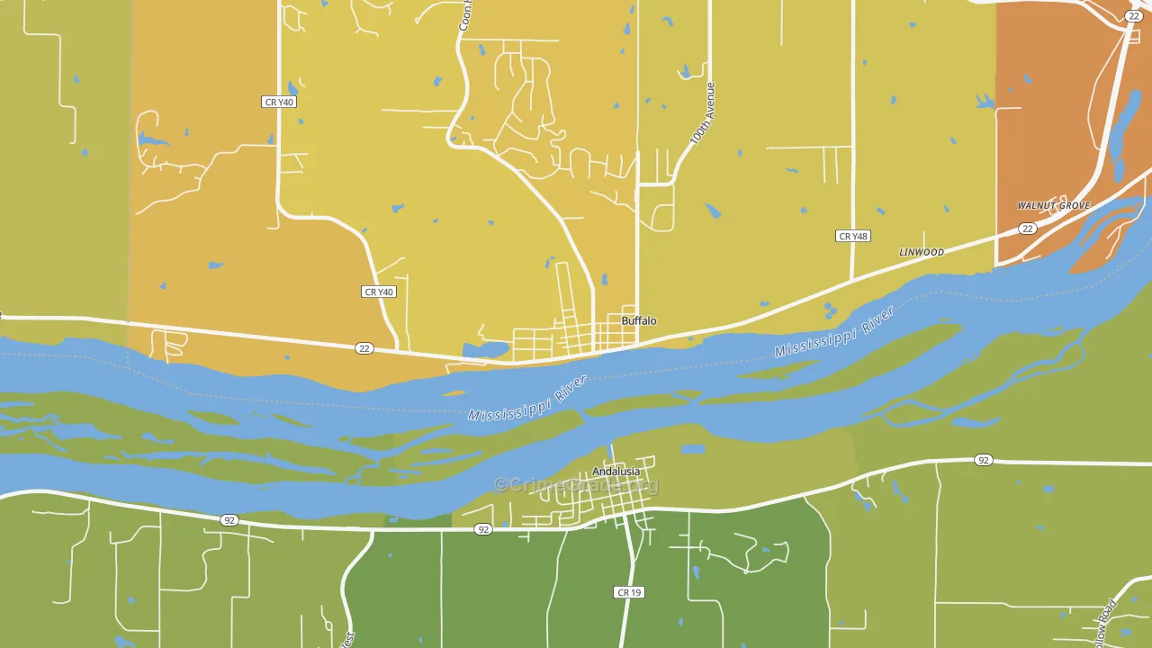 52728, IA Map of Vehicle Theft Rates