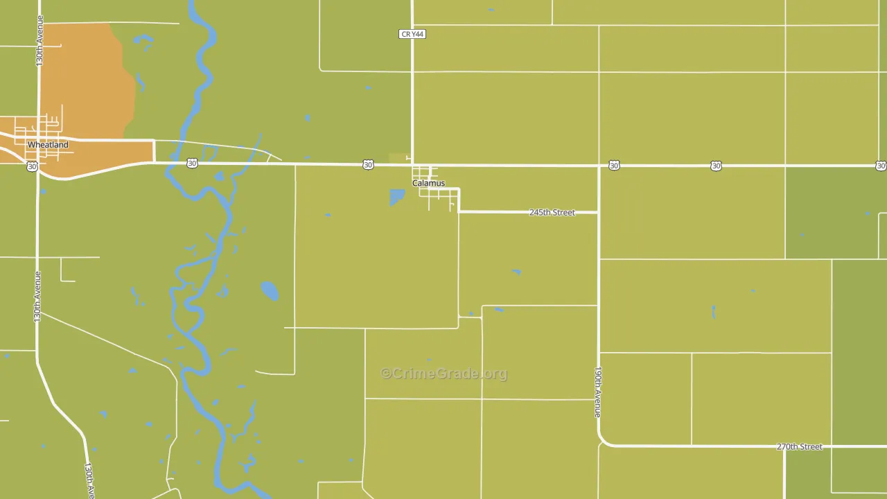 52729, IA Map of Vehicle Theft Rates