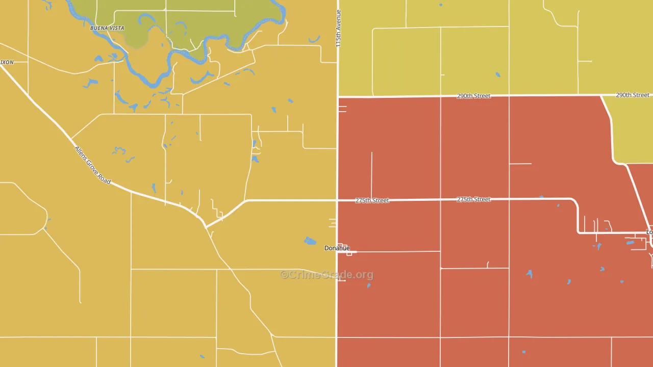 52746, IA Map of Vehicle Theft Rates
