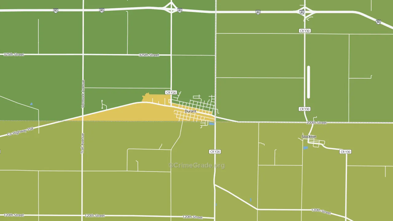52747, IA Map of Vehicle Theft Rates