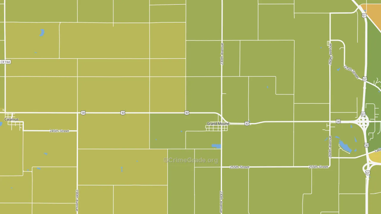 52751, IA Map of Vehicle Theft Rates