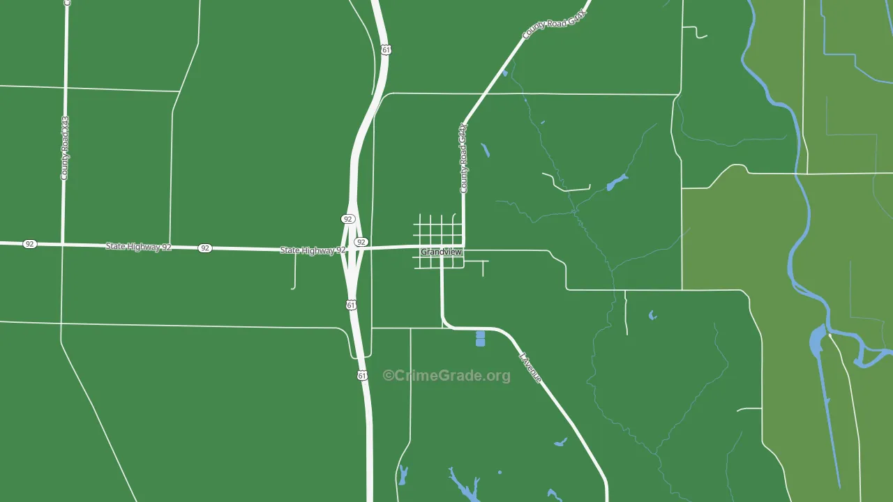 52752, IA Map of Vehicle Theft Rates